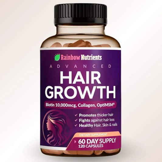 HAIR GROWTH - Vitamina para cabello con Biotina x 120 cápsulas